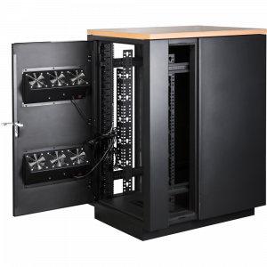 Шкаф LANMASTER SOUNDPROOF звукоизолированный 750x1030 мм, отделка под дерево, цвет лиственница